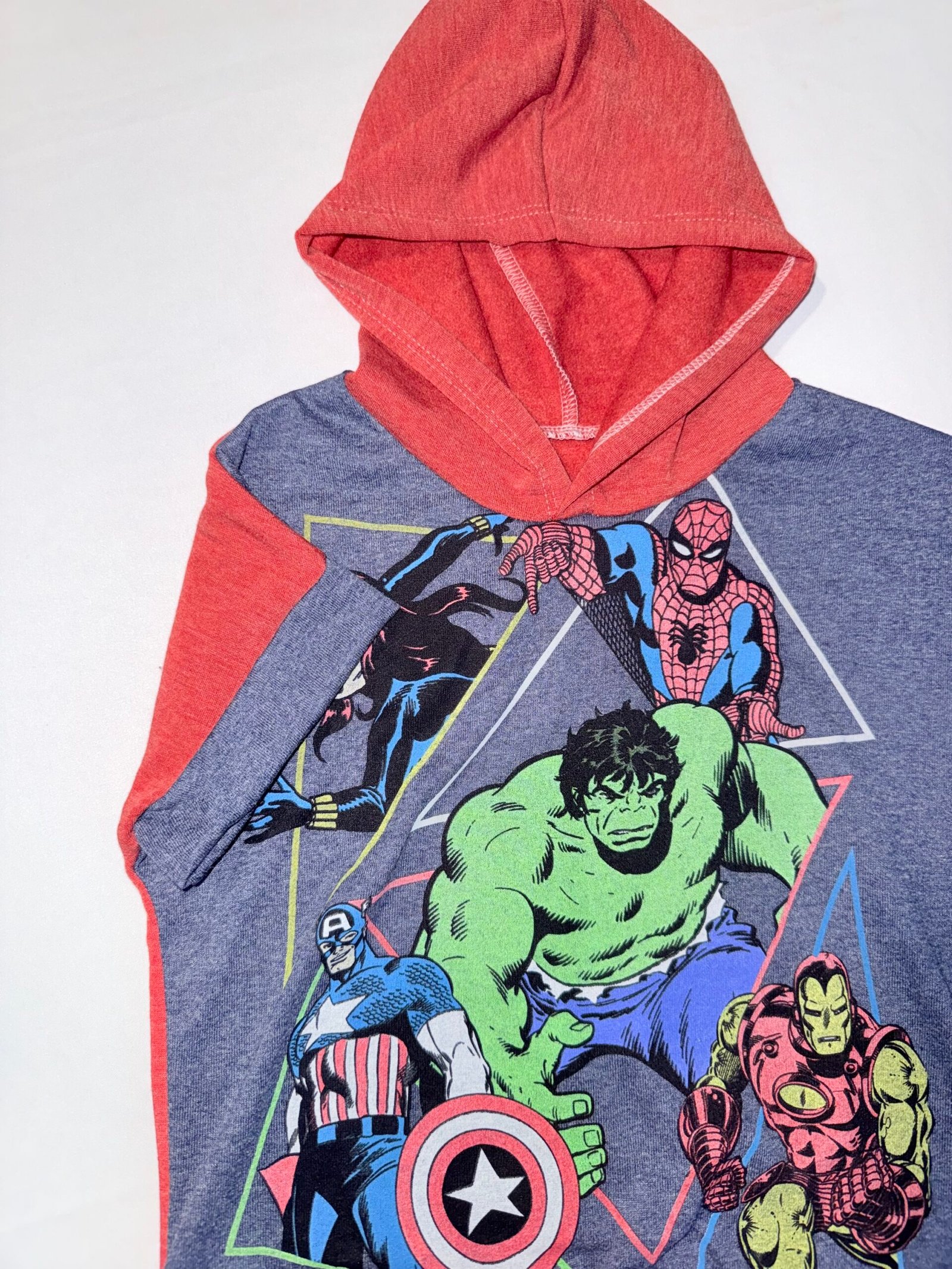 Superheroes Upcycled Joggers Set
Size 5Y