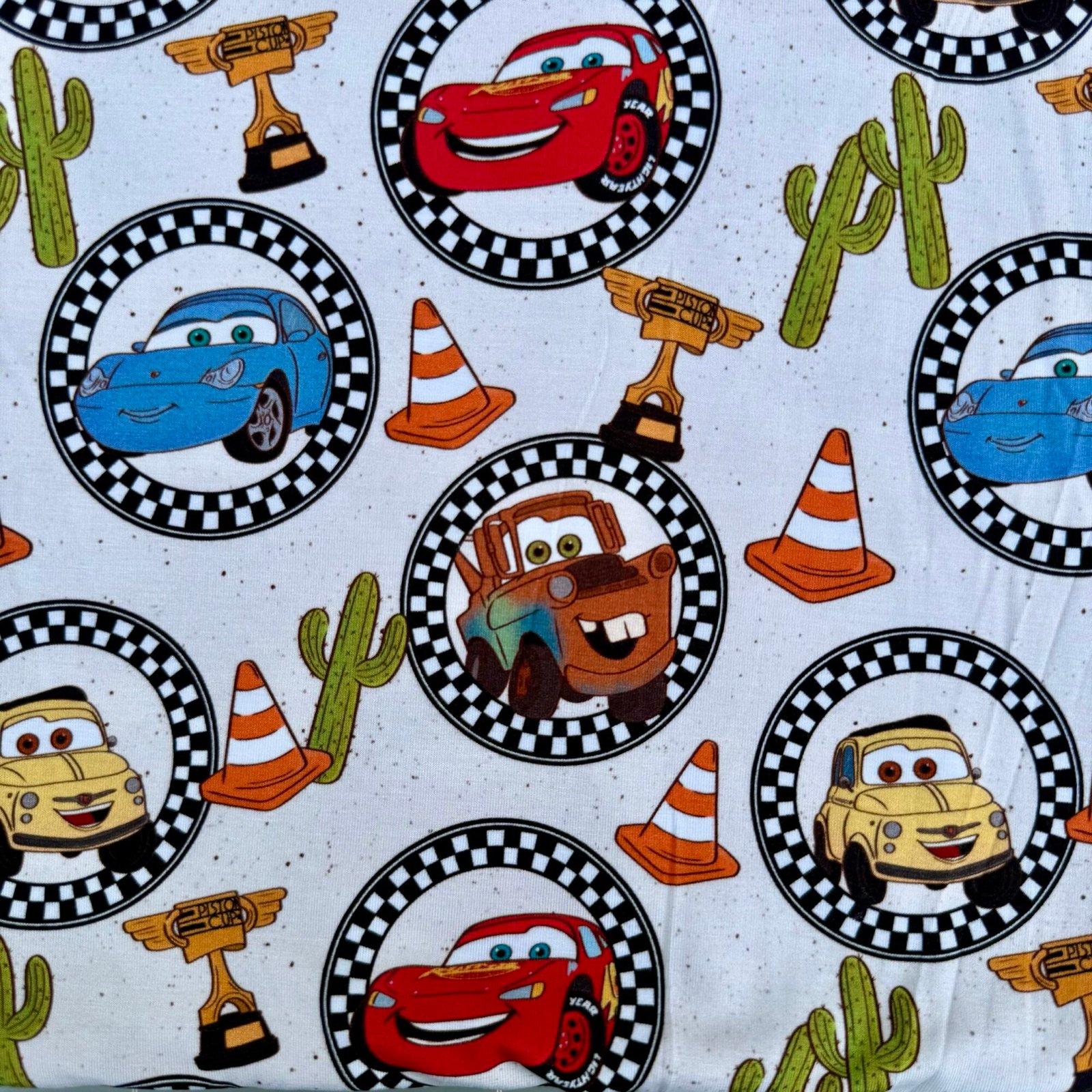 Cars circle tracks