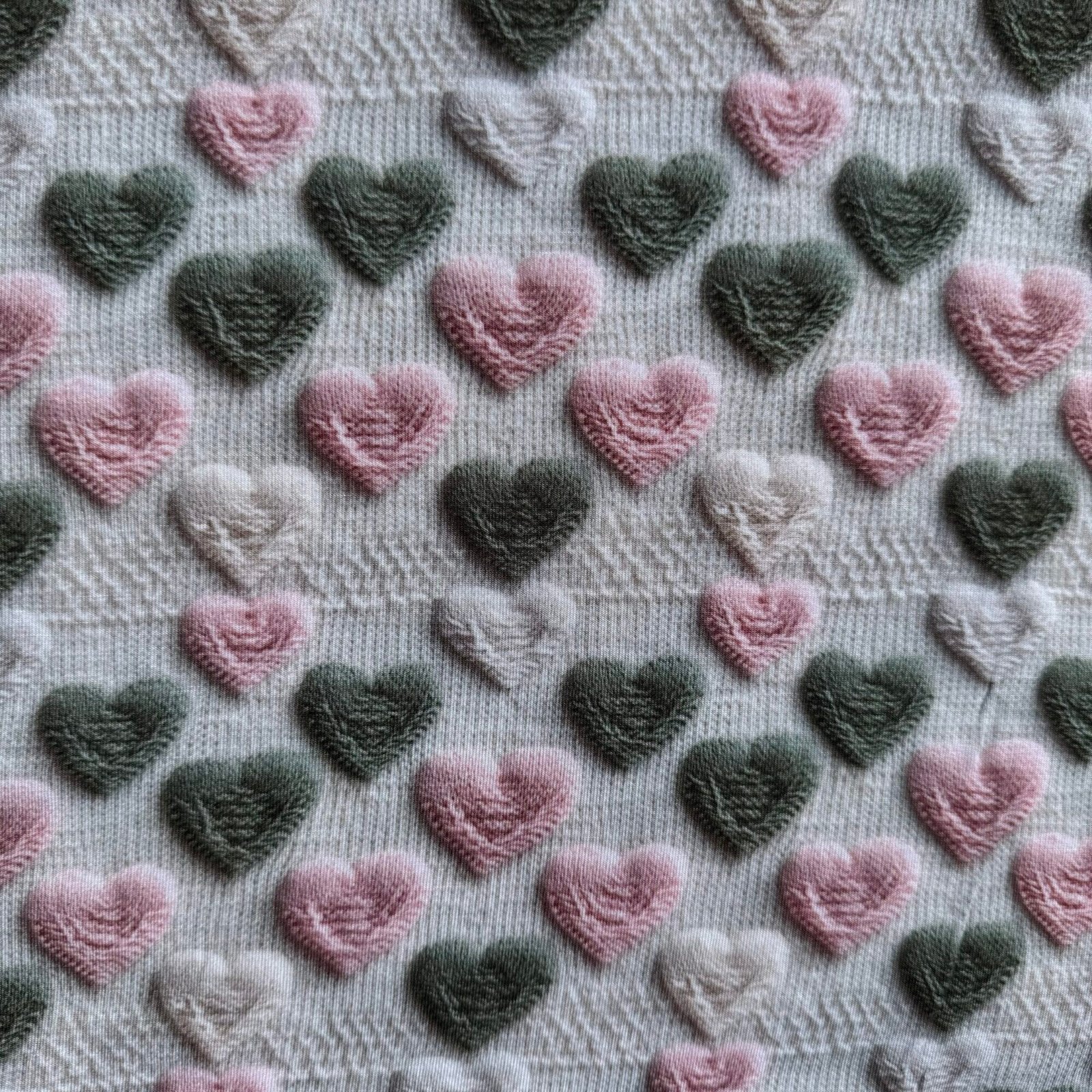 Knitted hearts