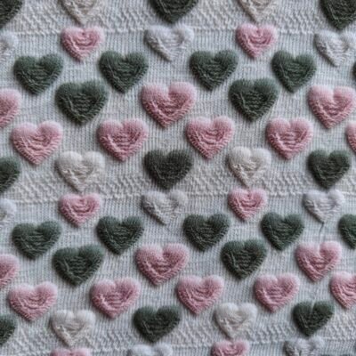 Knitted hearts