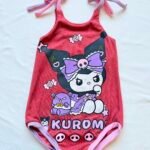 Kuromi Upcycle Camellia Romper
Size 18-24m