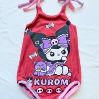 Kuromi Upcycle Camellia Romper
Size 18-24m