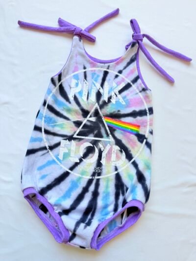 Pink Floyd Upcycle Camellia Romper
Size 3T