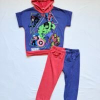 Superheroes Upcycled Joggers Set
Size 5Y