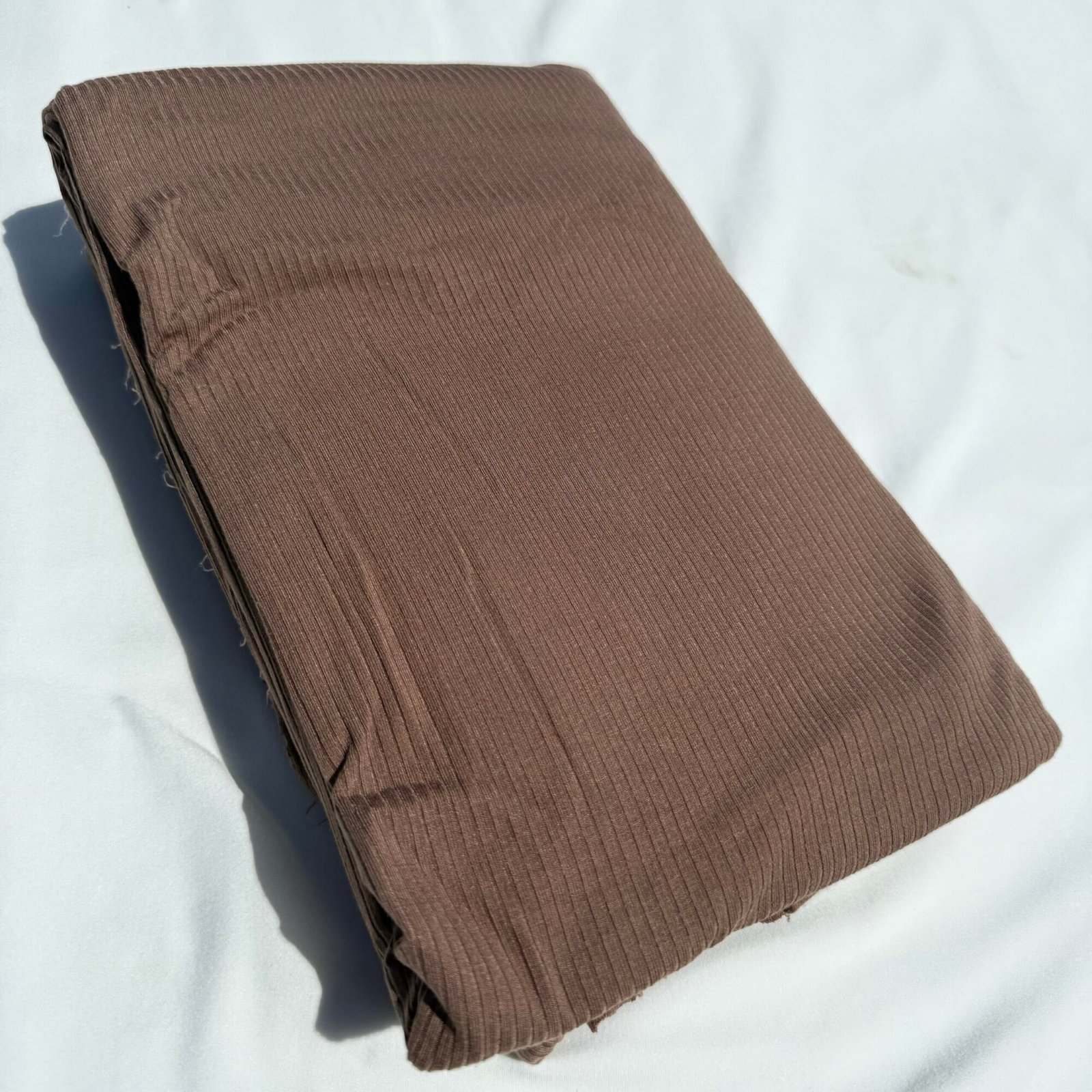 Brown Solid Rib