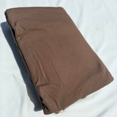 Brown Solid Rib