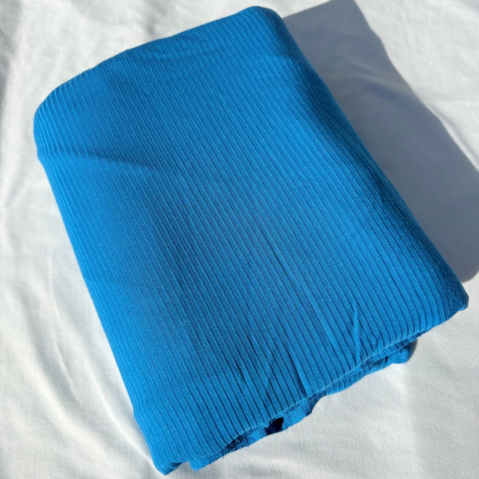 Blue Solid Rib