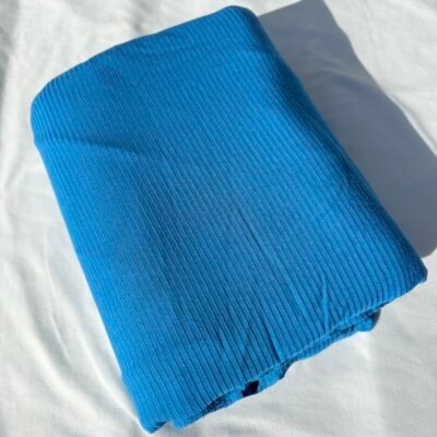 Blue Solid Rib