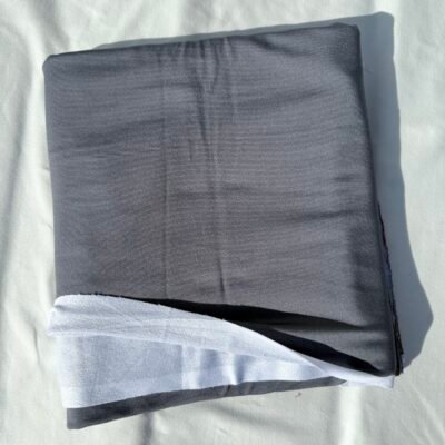 Solid Grey Printed French Terry