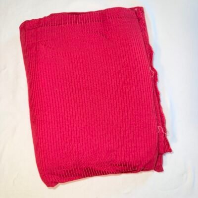 Red Solid Rib