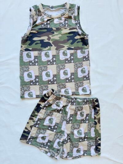 Carhartt and Camo Upton Tank and Shorts Set | Size 5Y