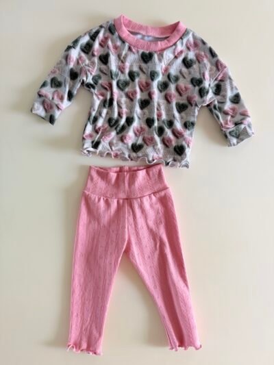 9-12m | Dolman Top & Pointelle Leggings Set