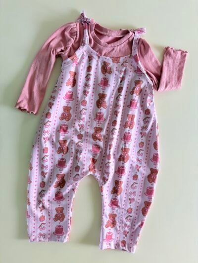 3T | Tie Strap Terran Romper & Long Sleeve Tee